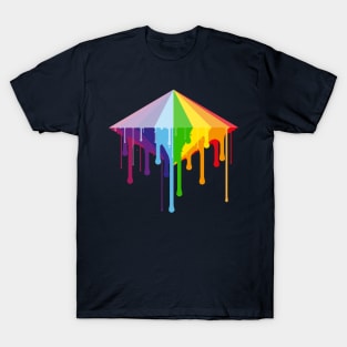 Rainbow diamond melting T-Shirt